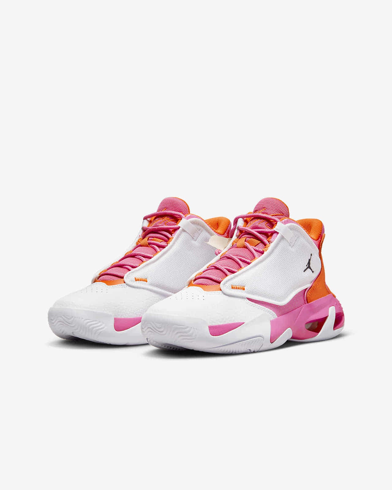 Jordan Max Aura 4 White Safety Orange Pinksicle (Jmax Aura WPO)