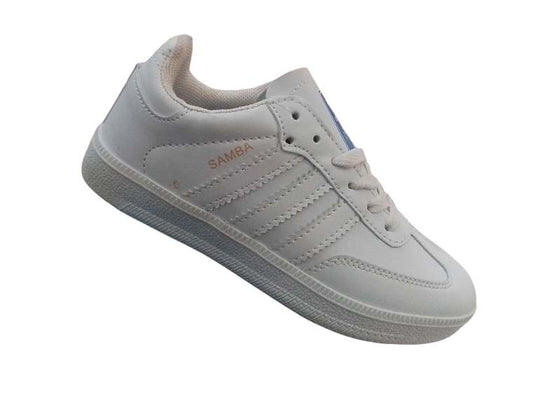KIDS SAMBA ALL WHITE (K-SAMBA AW)
