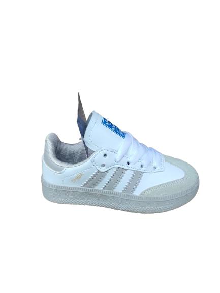 KIDS SAMBA WHITE LIGHT GREY (K-SAMBA WLG)