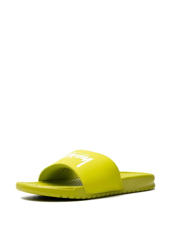 NIKE STUSSY SLIDES YELLOW (STUSSY Y)