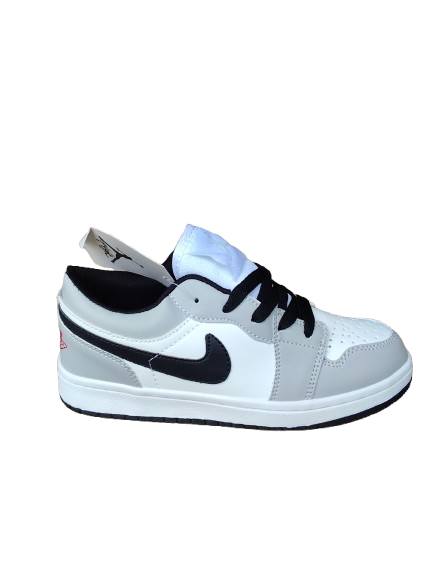 KIDS JORDAN 1 WHITE BLACK GREY (K-J1 WBG)