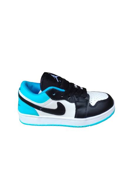 KIDS JORDAN 1 WHITE BLACK BLUE (K-J1 WBB)