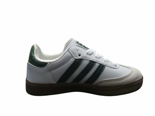 KIDS SAMBA WHITE DARK GREEN (K-SAMBA WDG)