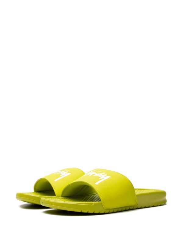 NIKE STUSSY SLIDES YELLOW (STUSSY Y)
