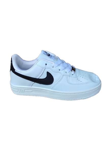 KIDS AIR FORCE 1 WHITE BLACK (K-AF1 WB)