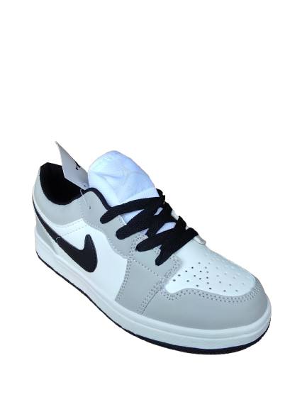 KIDS JORDAN 1 WHITE BLACK GREY (K-J1 WBG)