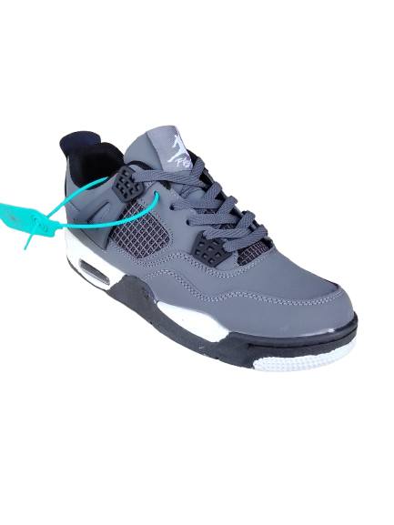 HQ JORDAN 4 GREY WHITE BLACK (HQ J4 GWB)