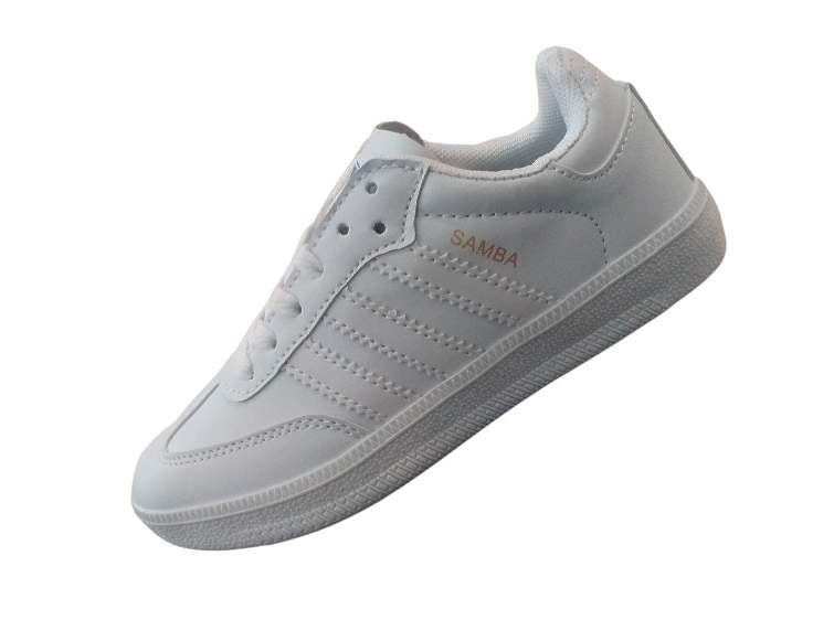 KIDS SAMBA ALL WHITE (K-SAMBA AW)