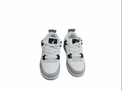 KIDS JORDAN 4 WHITE GRAY (K-J4 WG)