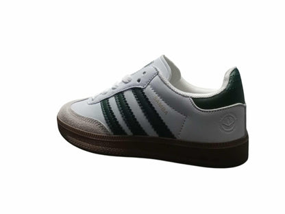 KIDS SAMBA WHITE DARK GREEN (K-SAMBA WDG)