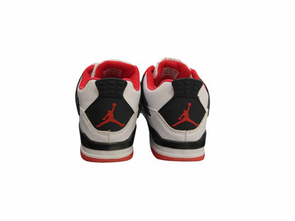 HQ J ORDAN 4 WHITE BLACK RED
