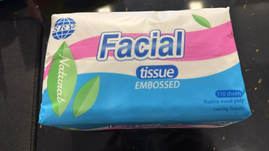 Facial Tissue Blue white Pink