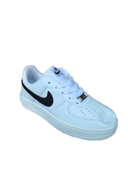KIDS AIR FORCE 1 WHITE BLACK (K-AF1 WB)
