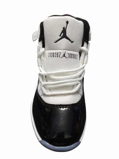 KIDS JORDAN 11 WHITE BLACK (K-J11 WB)