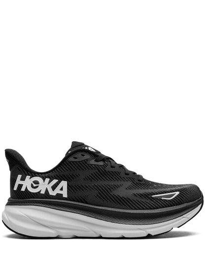 HOKA CLIFTON 9 BLACK WHITE