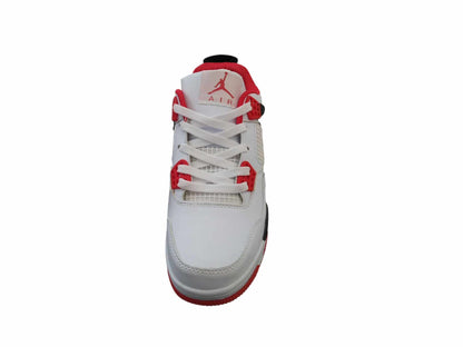 HQ J ORDAN 4 WHITE BLACK RED