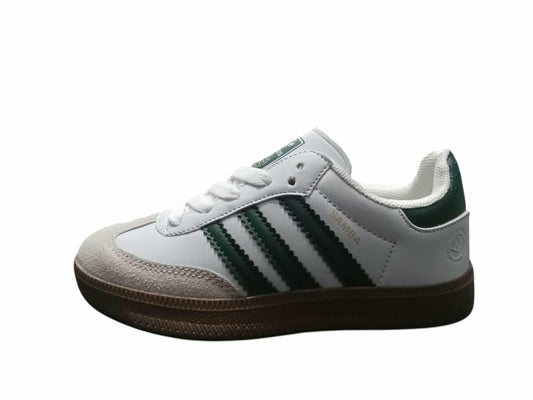 KIDS SAMBA WHITE DARK GREEN (K-SAMBA WDG)