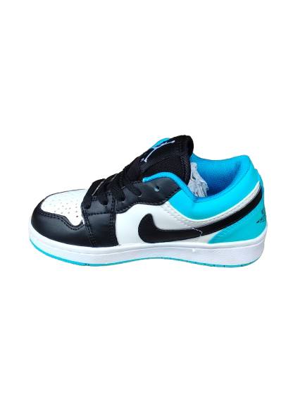 KIDS JORDAN 1 WHITE BLACK BLUE (K-J1 WBB)